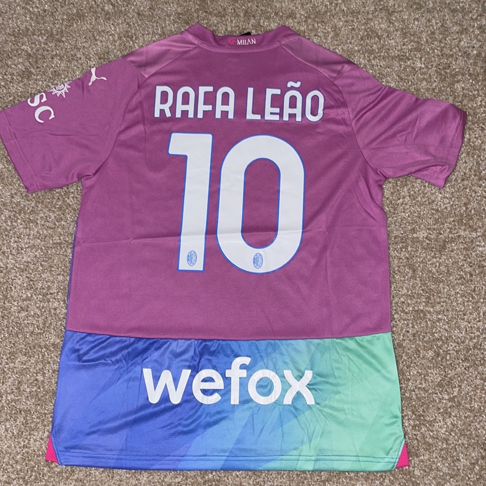 Puma AC Milan Rafael Leão 2023/2024 Men’s Third Soccer Jersey🆕